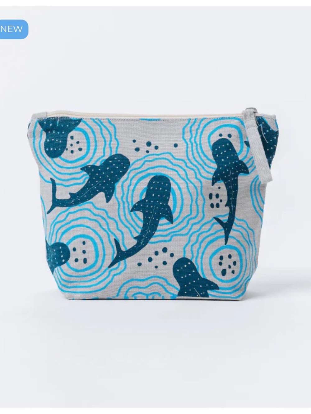 Sand Cloud Shark Ripples Zipper Pouch - Picture 2 of 3